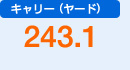 キャリー（ヤード）　243.1